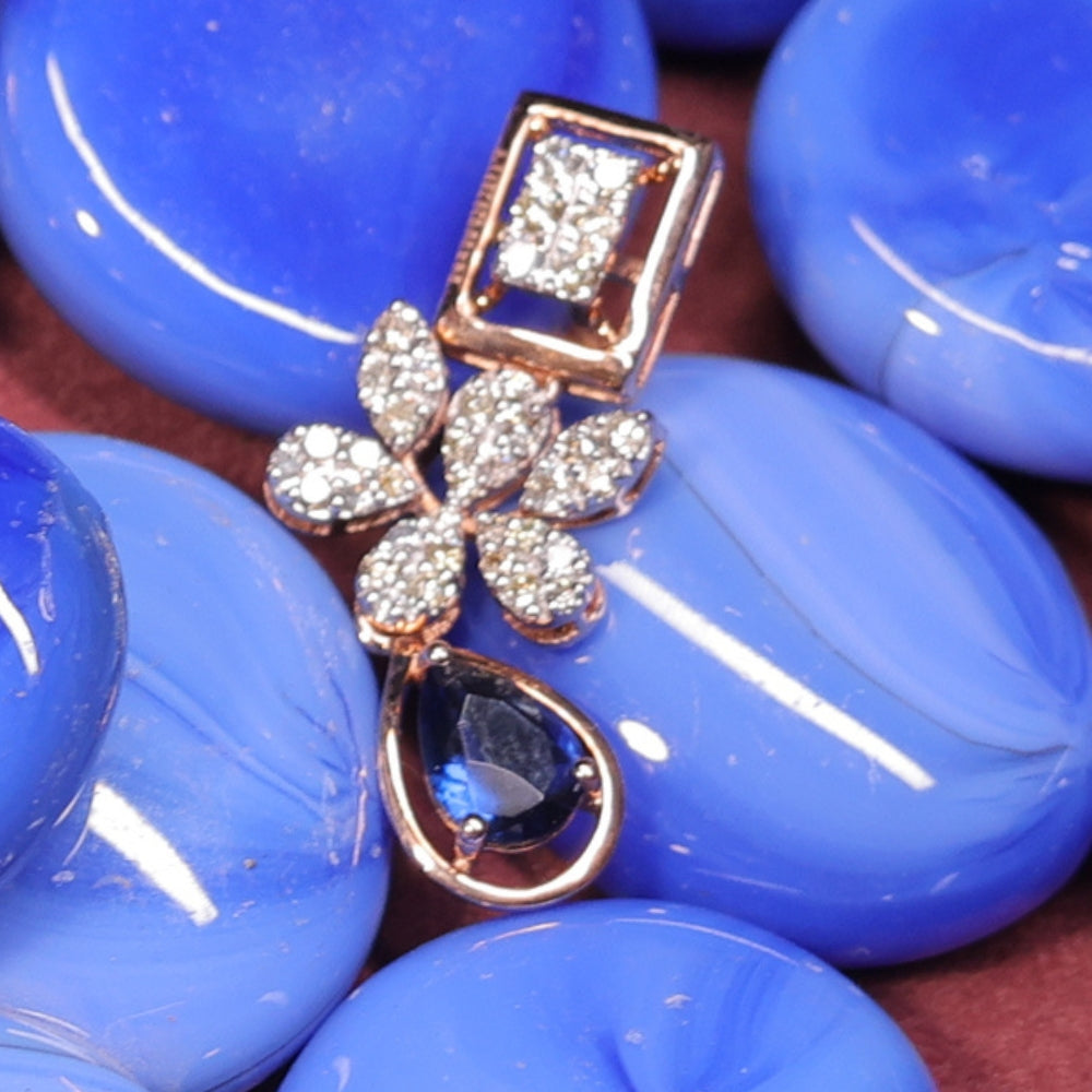 Sapphire and Diamond Necklace Set