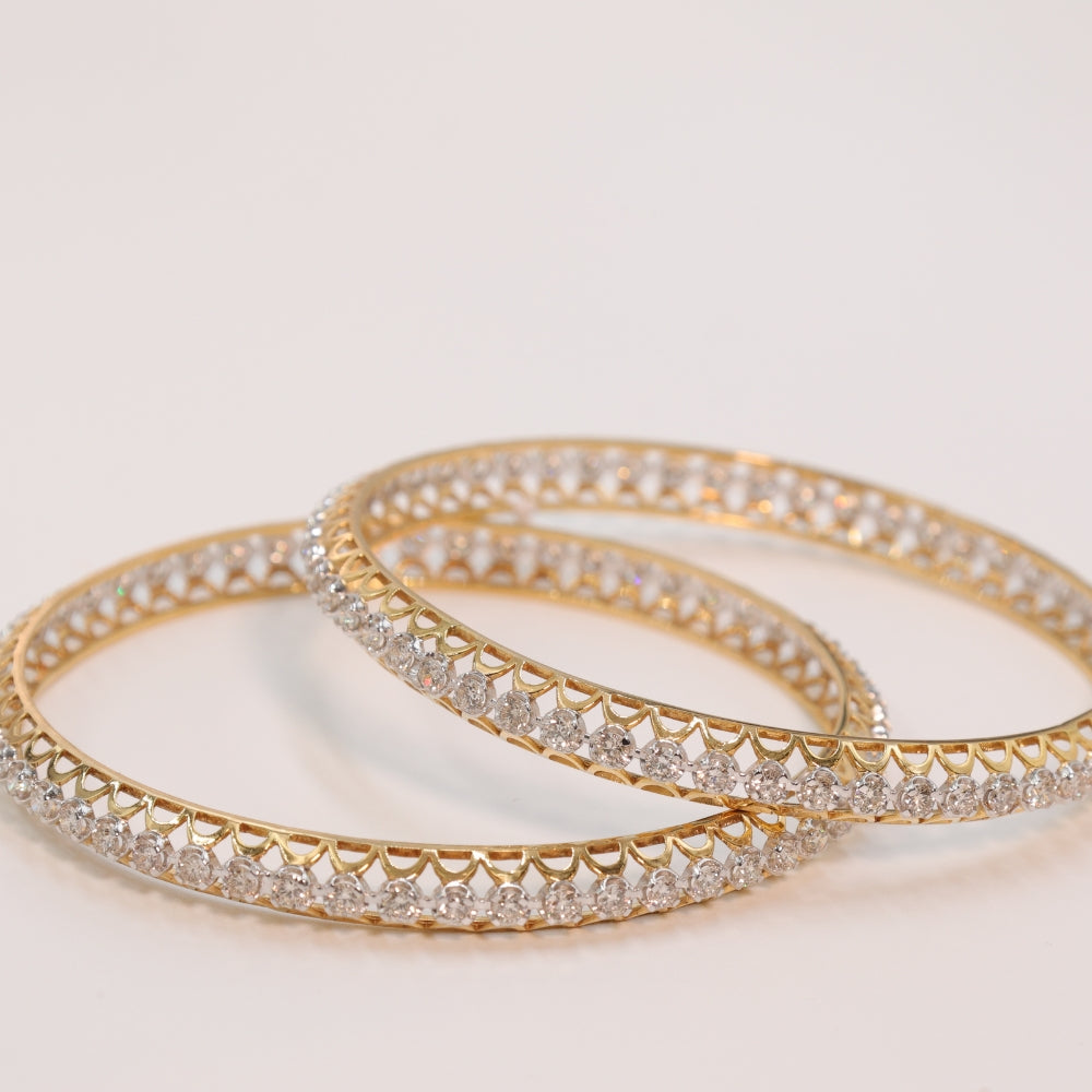 Opulent Diamond Bangle Set