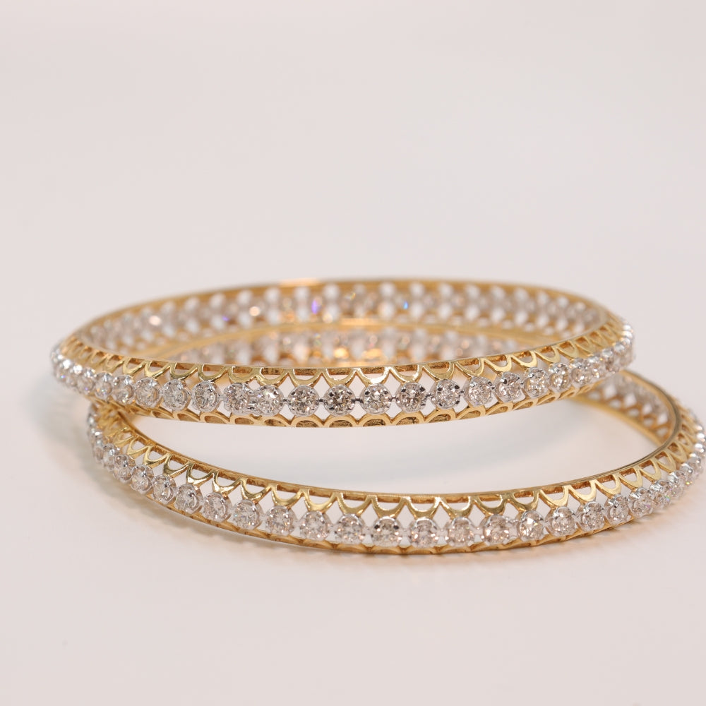 Opulent Diamond Bangle Set