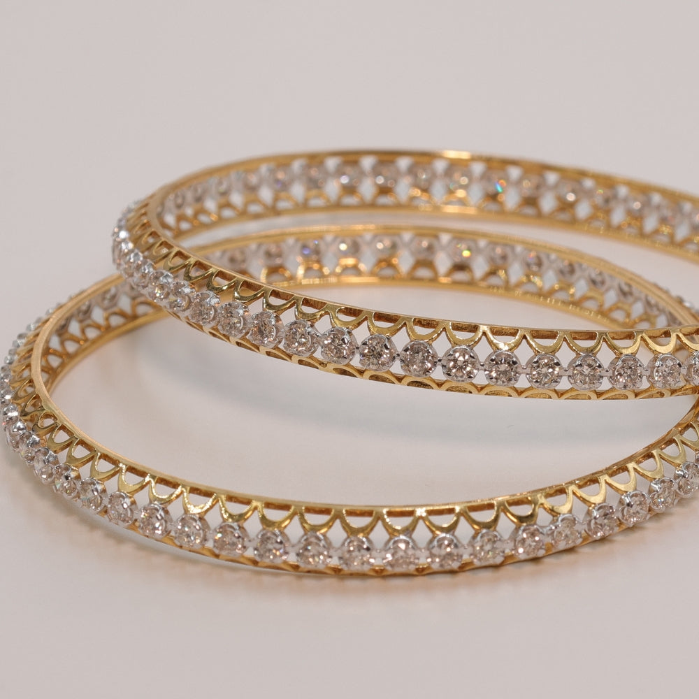 Opulent Diamond Bangle Set
