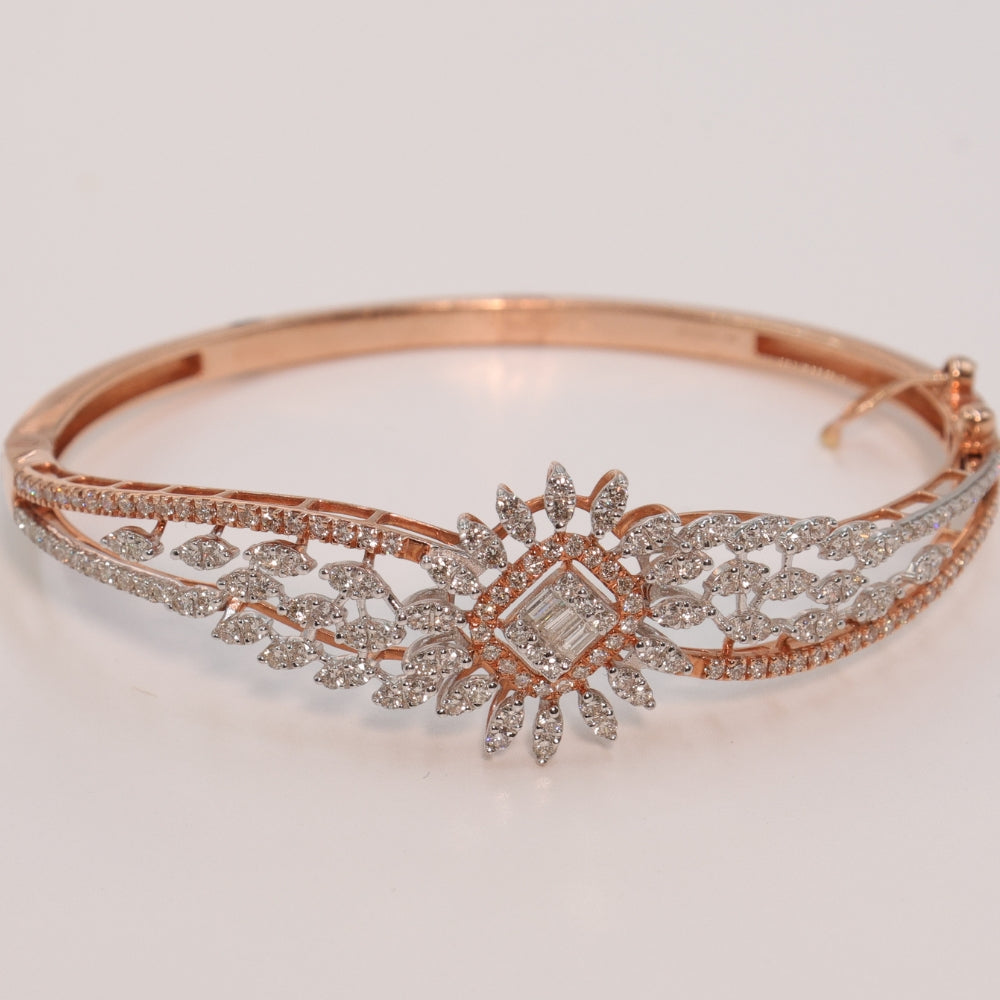 Delicate Floral Diamond Bracelet