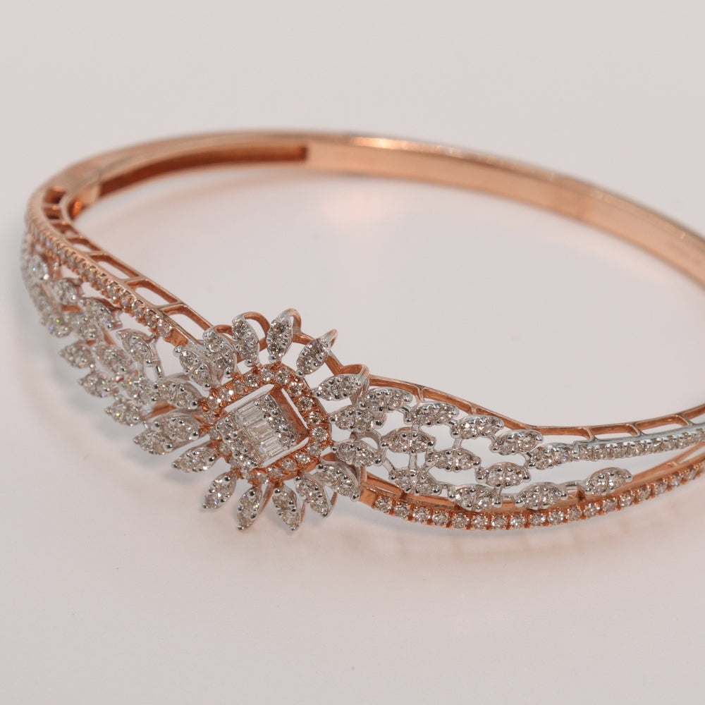 Delicate Floral Diamond Bracelet