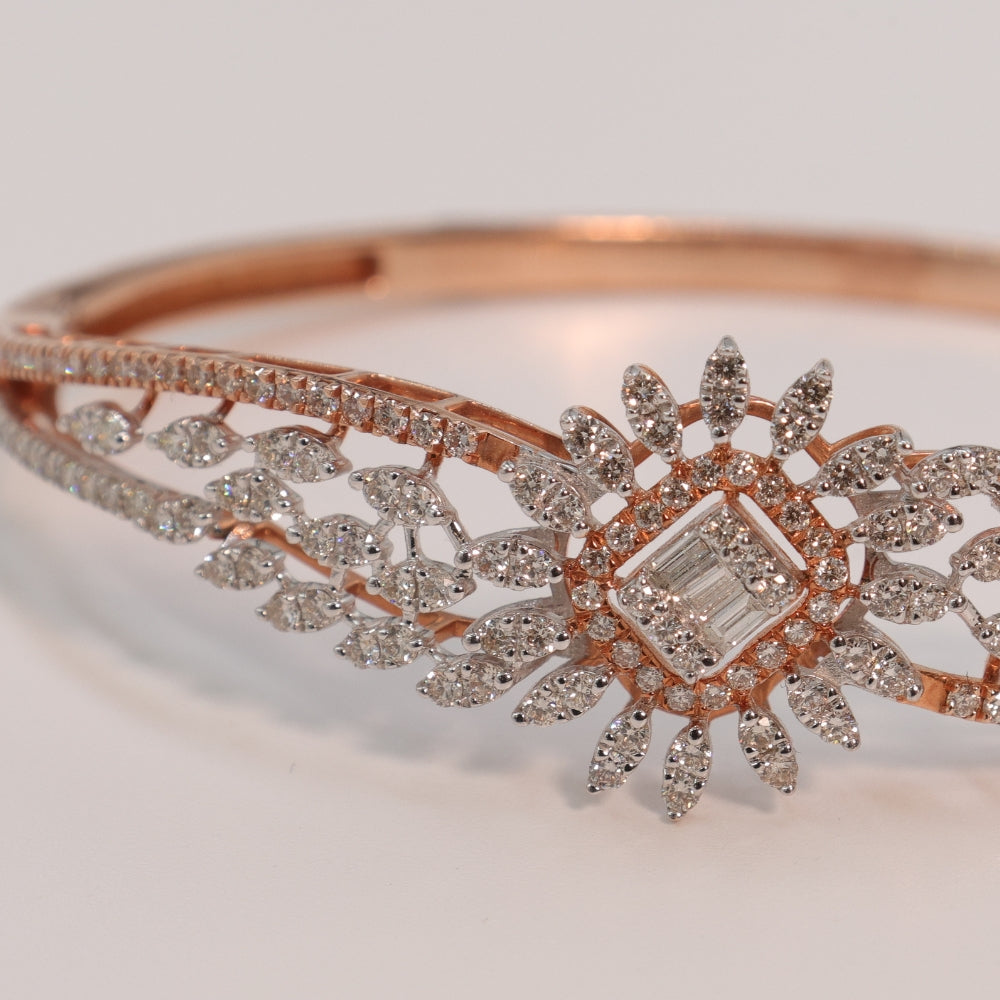 Delicate Floral Diamond Bracelet