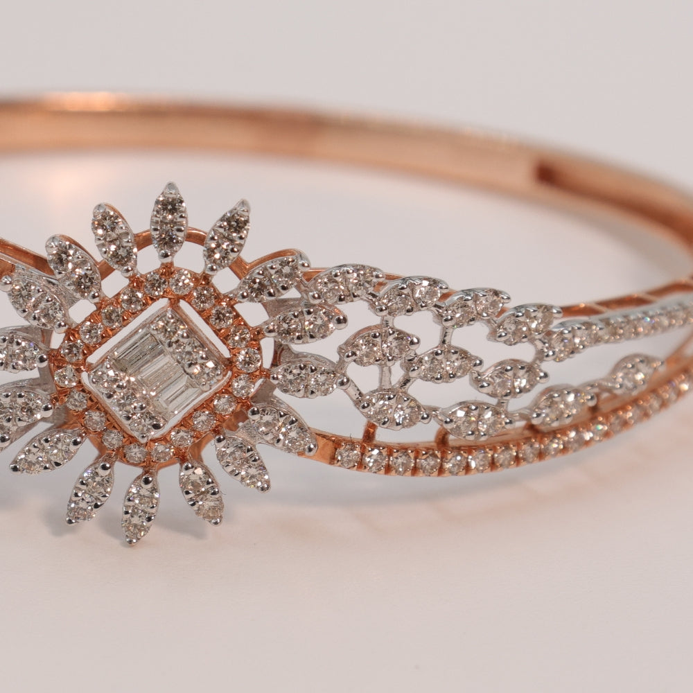 Delicate Floral Diamond Bracelet