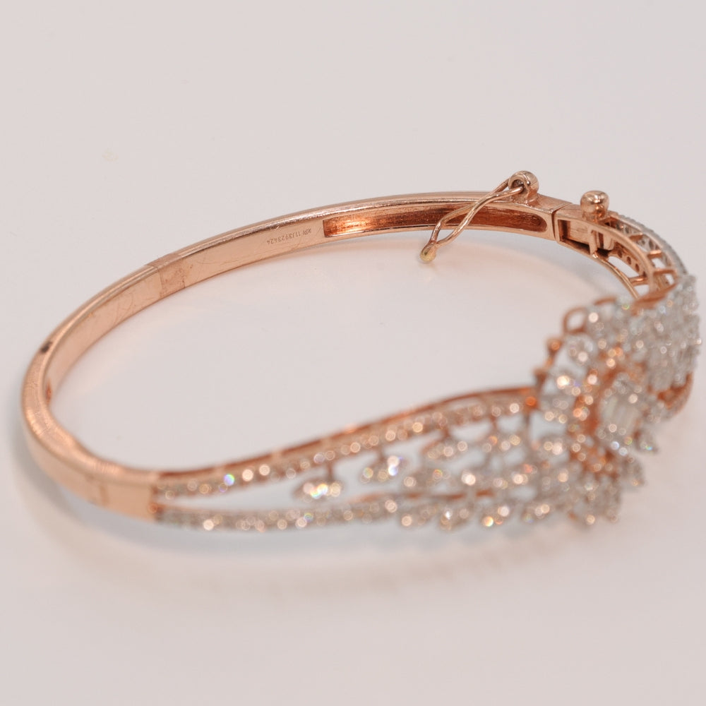 Delicate Floral Diamond Bracelet