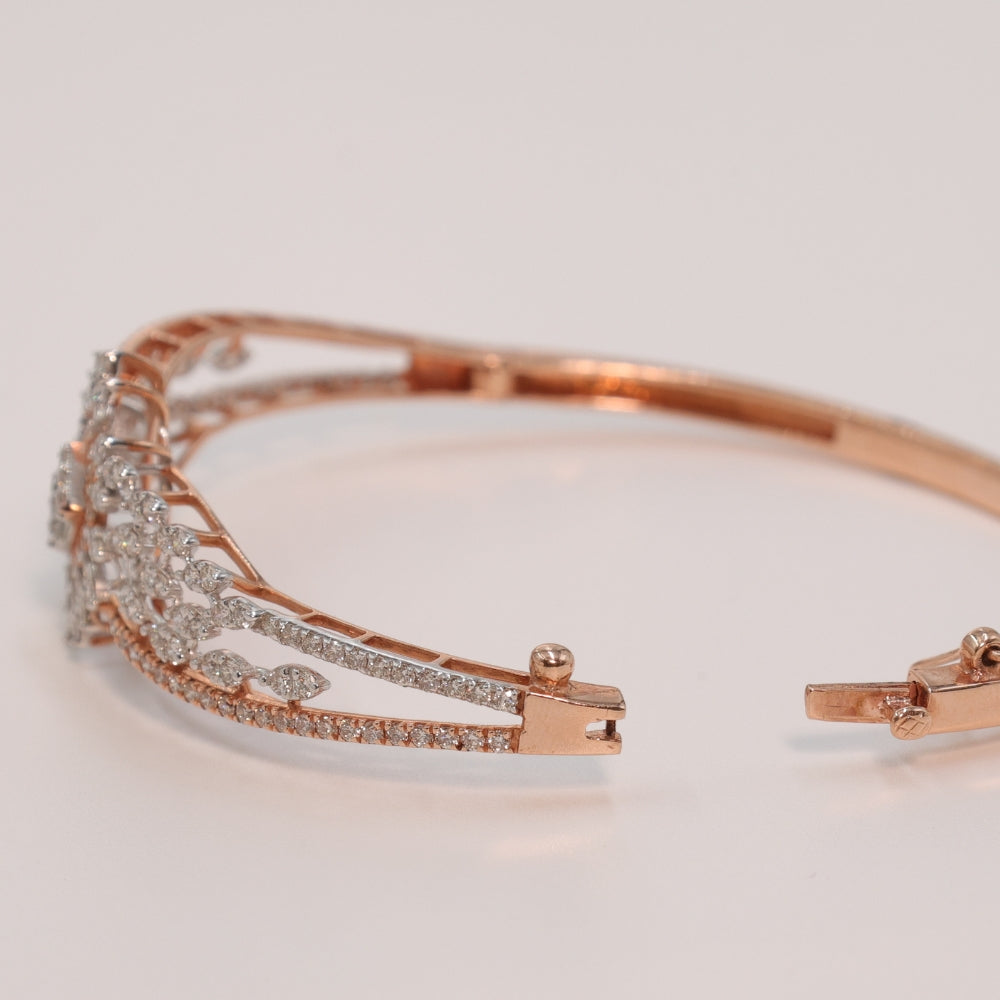 Delicate Floral Diamond Bracelet