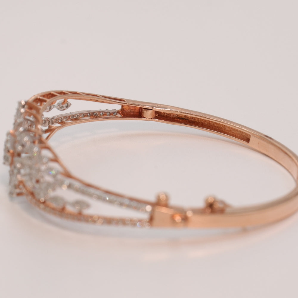 Delicate Floral Diamond Bracelet