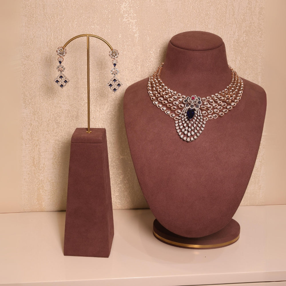 Timeless Diamond and Ruby Necklace Set
