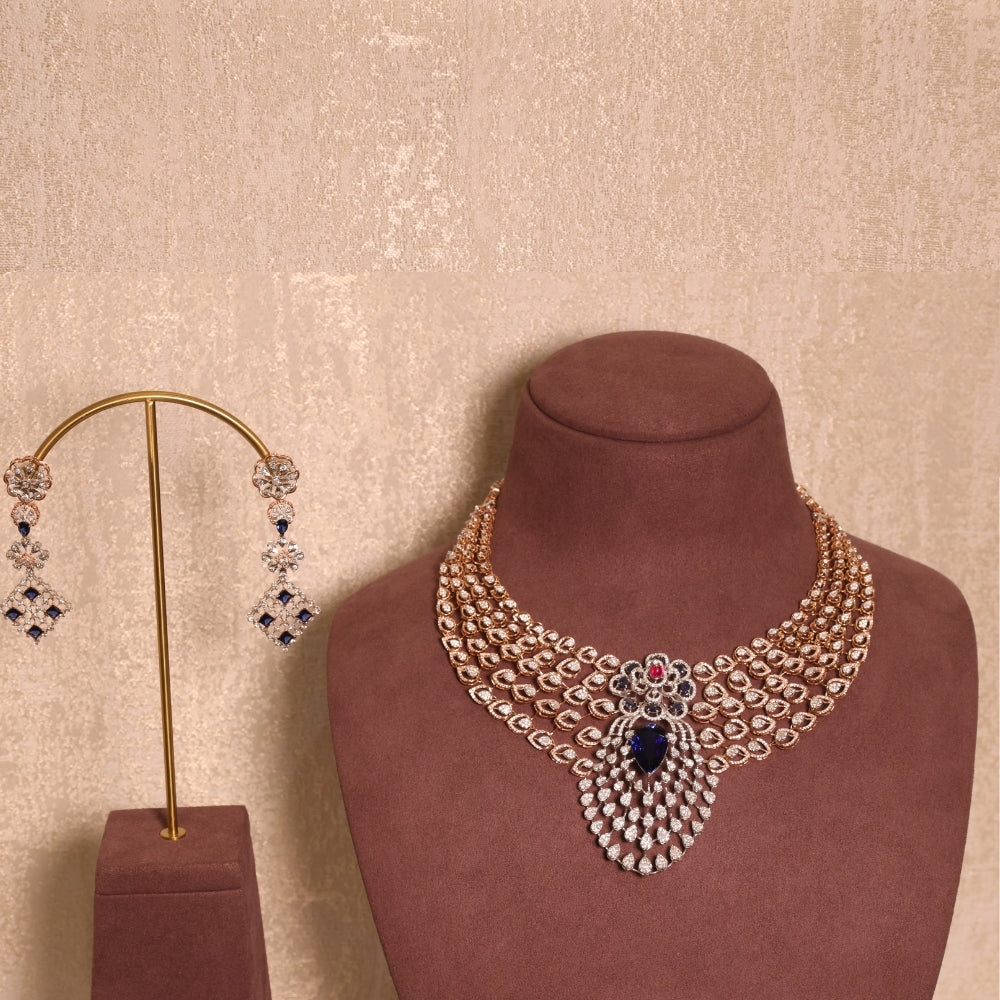 Timeless Diamond and Ruby Necklace Set