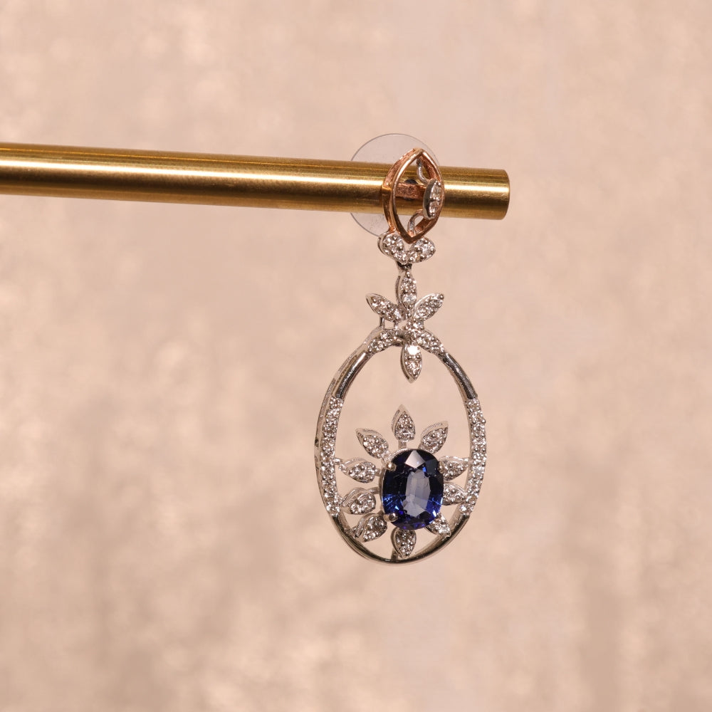 Classic Diamond and Sapphire Necklace Set