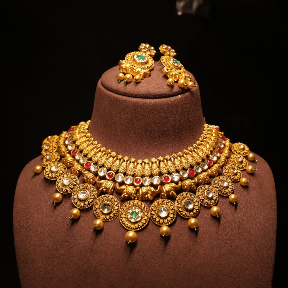 Royal Gold Necklace Set