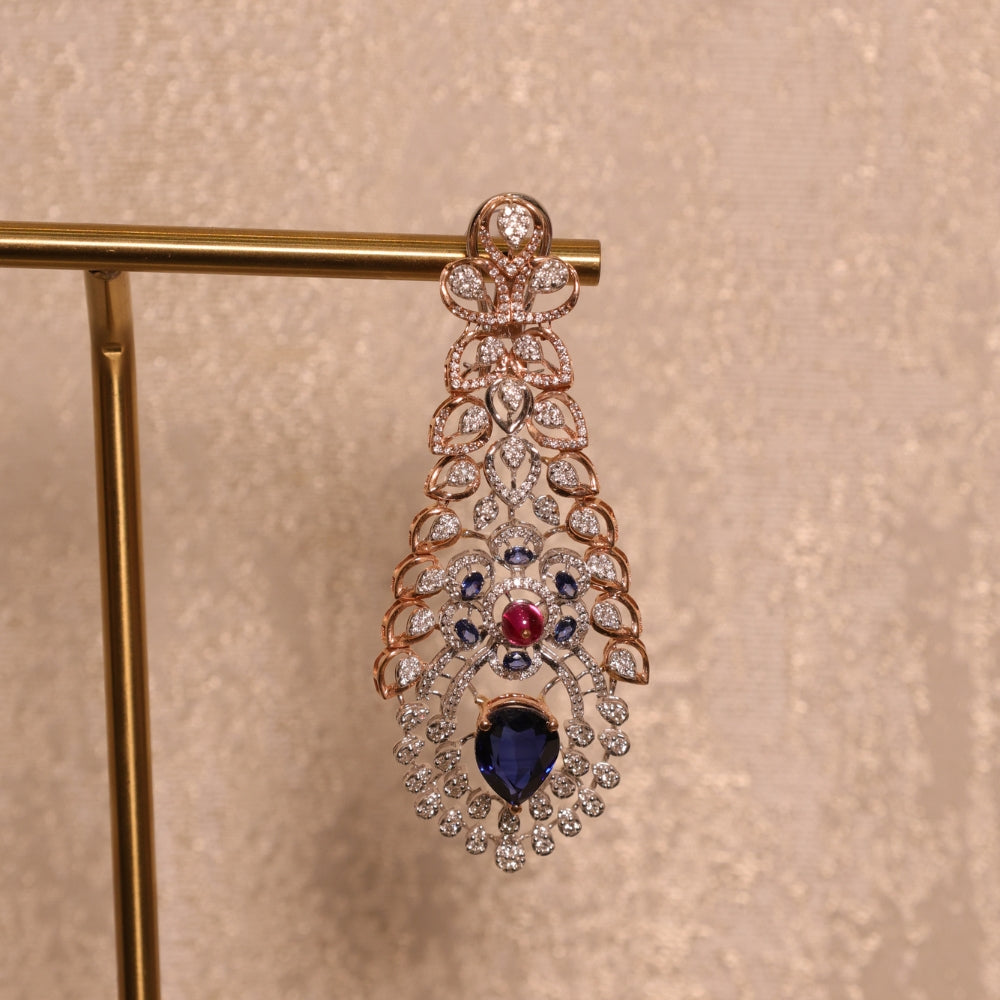 Timeless Diamond and Sapphire Necklace Set