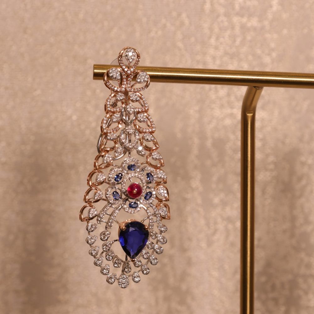 Timeless Diamond and Sapphire Necklace Set