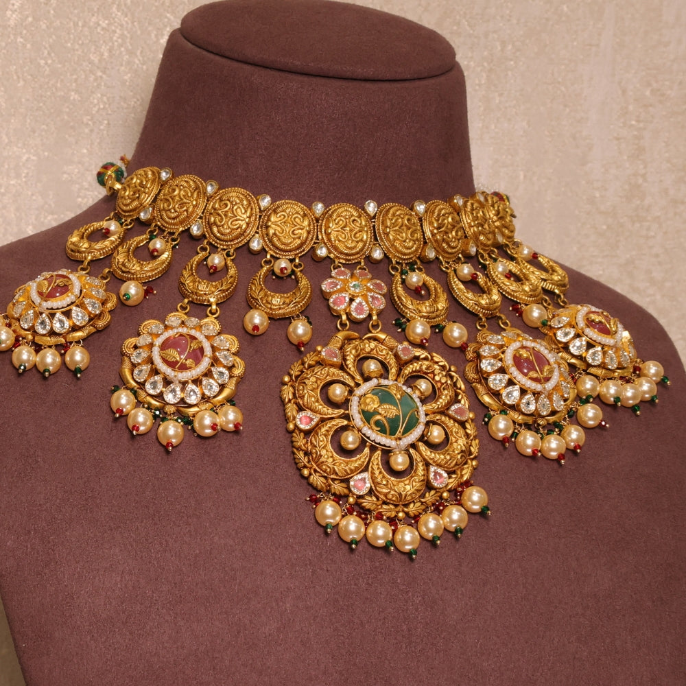 Timeless Multi-Stone Choker Necklace Set