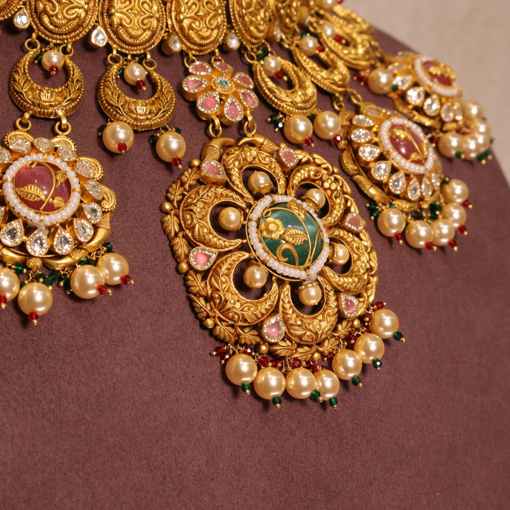 Timeless Multi-Stone Choker Necklace Set