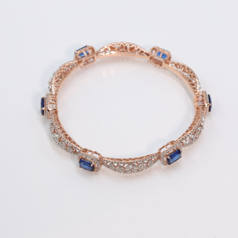 Timeless Blue Stone Bangle Set