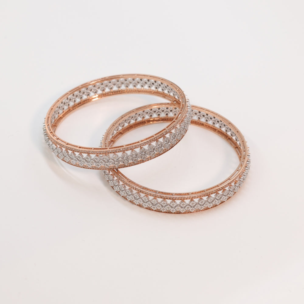 Luxurious Diamond Bangle Set