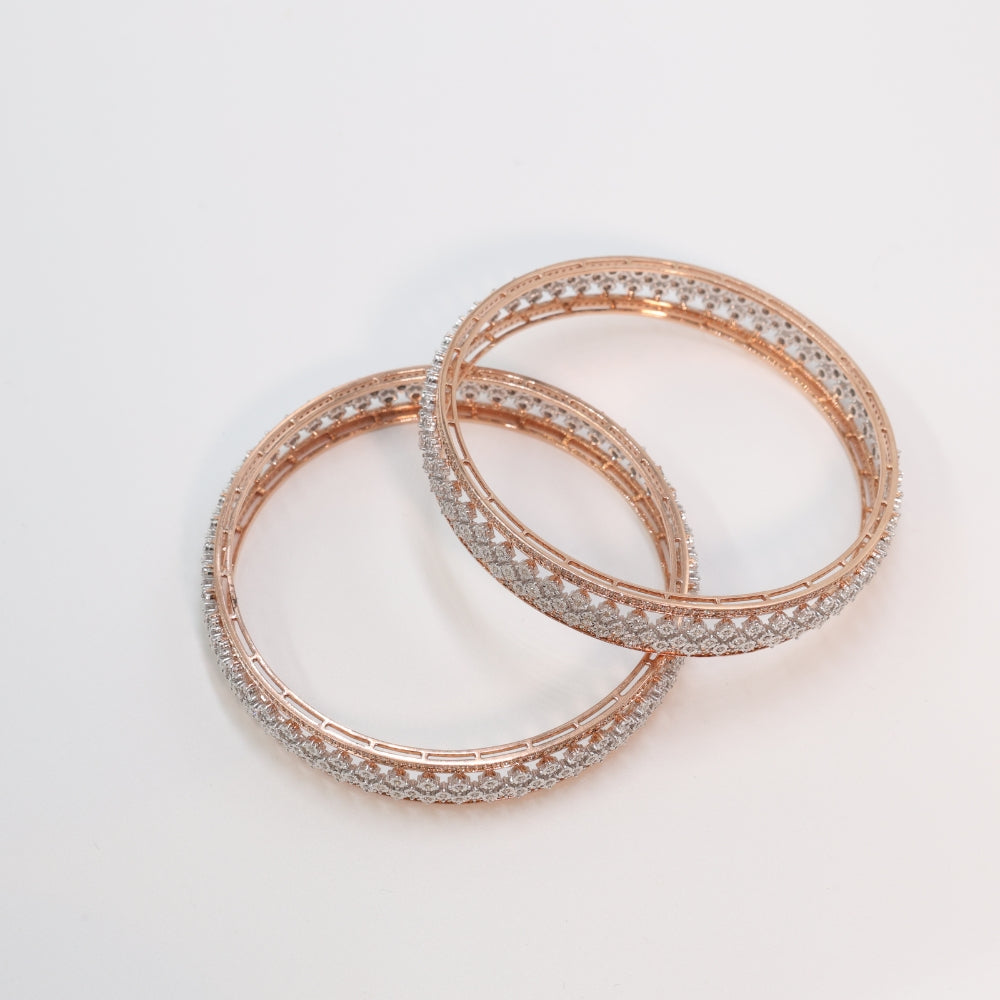 Luxurious Diamond Bangle Set
