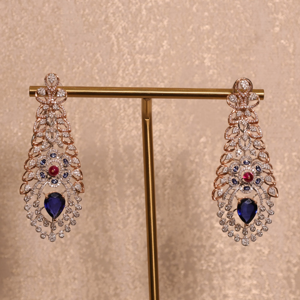 Timeless Diamond and Sapphire Necklace Set
